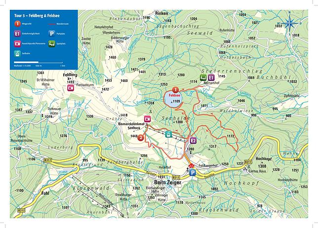 Wandertouren in der Region - Tour 5: Feldberg Wandertouren in der Region - Tour 5: Feldberg