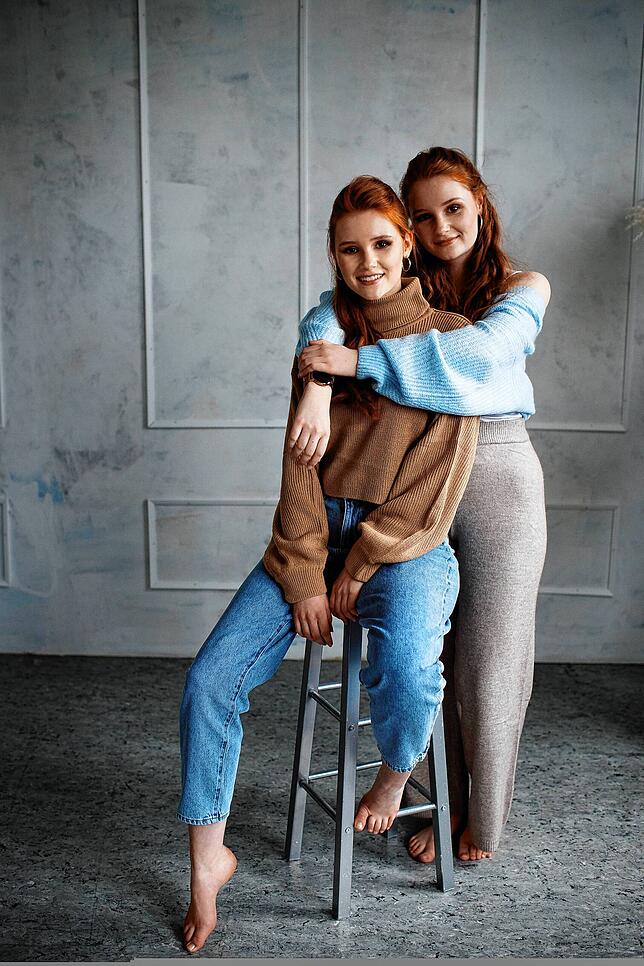 Ein Bild aus einem Zwillingsshooting, das die beiden kürzlich hatten.