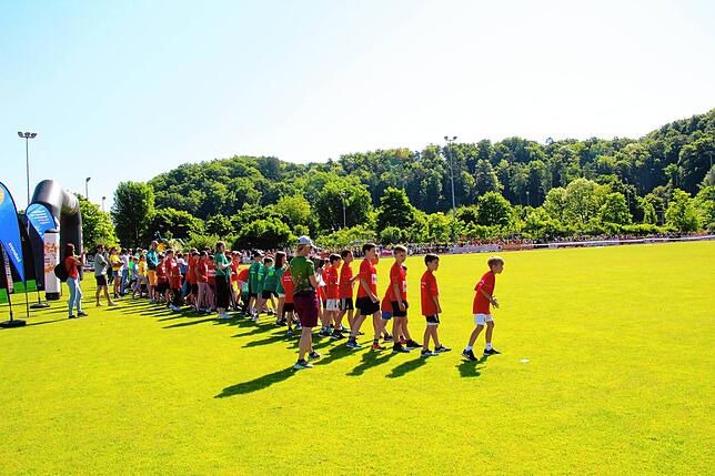 Die Vorbereitungen (im Bild für den Start) für den nächsten Mini-Marathon laufen bereits.