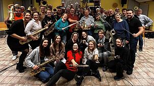 Bereit für komplexes Konzert: Die rund 50 Aktiven des Musikverein Stetten-Bergöschingen freuen sich auf die beiden Auftritte. Auch nach ...