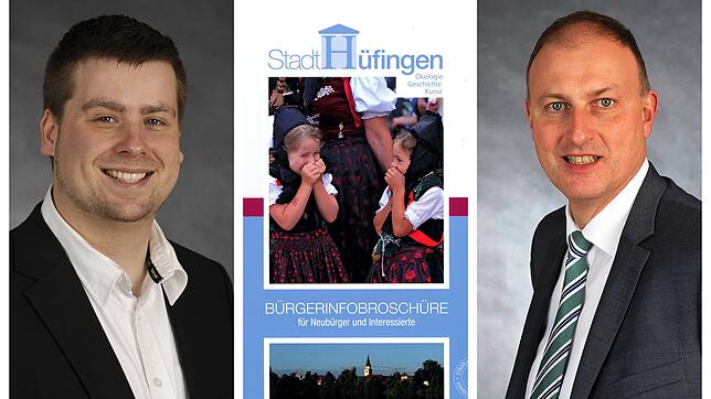 Wie eine Broschüre zum Politikum wird: Stadtrat Michael Steinemann (links) und Bürgermeister Michael Kollmeier nehmen die ...
