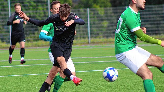 Niklas Halder hat am Wochenende gegen den FC Bräunlingen drei Tore innerhalb von 13 Minuten erzielt.