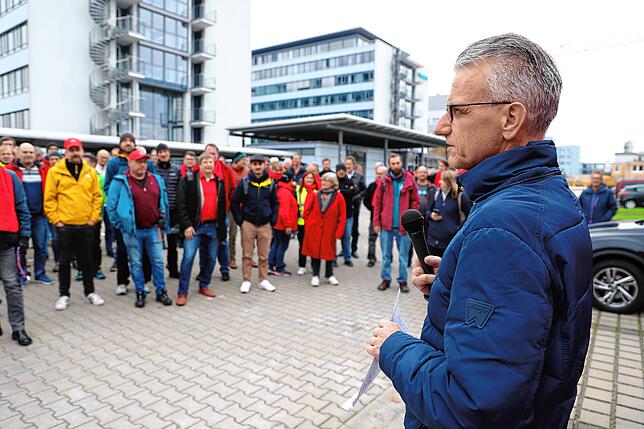 Kämpferisch: Uwe Wiedenbach, Betriebsratsvorsitzender, geht mit der Geschäftsführung von Körber hart ins Gericht. Den Managern gehe es ...