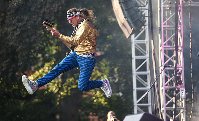 Konzert: Scorpions in Salem, hier Vorgruppe "Blšff The Monkey"