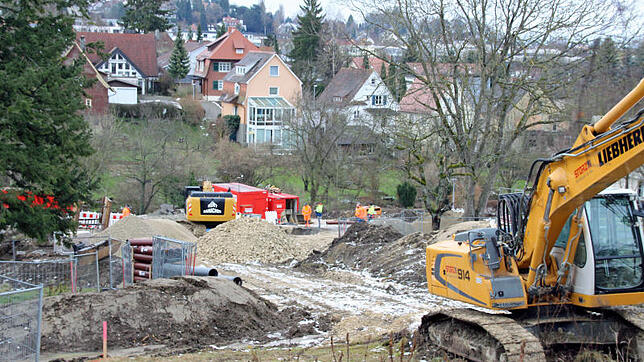 Die Erschließungsarbeiten für 13 städtische Baugrundstücke zwischen Feigental- und Turmgartenweg starteten im Dezember. Bis zum Frühjahr ...