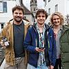 Freuen sich über die Einführung des zeigmal-App: Die beiden Entwickler Elias Greve (links) und Till Reitlinger zusammen mit ...