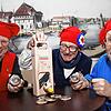 Die Jakobiner sind sich ihrer Sache sicher. Auch Richter Ekkehard Reis, Vizepräsident Axel Ibach und Präsident Harry Wölfle freuen sich ...