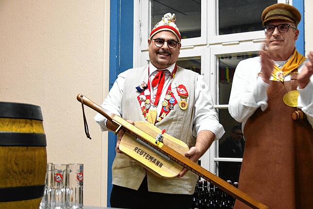 Bild 16: Jubiläumsbier und ein neuer Ehrengerstensafter: Bilder vom 44. Bieranstich in Gottmadingen