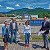 Der Abbruch der Brennet-Hallen ist fast abgeschlossen, bald soll mit dem Neubau begonnen werden. Der Bundestagsabgeordnete Felix ...