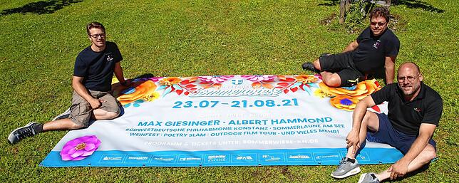 Die Köpfe hinter der „Sommerwiese“ (von links): Christian Widmann, Jürgen Nägele und Kay Brüggemann.