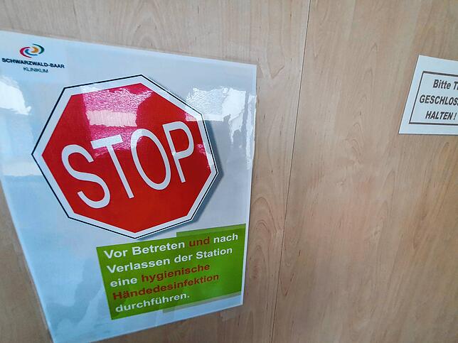 Die Corona-Station des Schwarzwald-Baar-Klinikums ist hermetisch abgeriegelt.