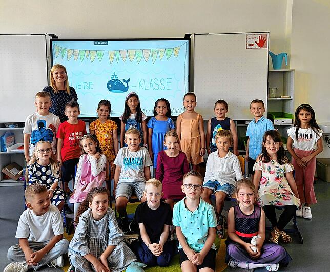 20 Jungen und Mädchen wurden in die Klasse 1c der Johann-Peter-Hebel-Schule in Tiengen eingeschult. Klassenlehrerinn ist Josefin Leu.