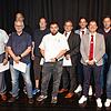 Die Geehrten für 20 und 25 Jahre Schiedsrichtertätigkeit (von links): Edgar Straub, Konstantinos Tsalis, Dominik Wehrle, Silvio Opitz, ...