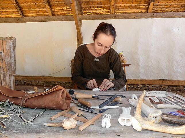 Bild 9: Zeitreise auf dem Campus Galli: Living-History-Gruppen zeigen Leben im Mittelalter