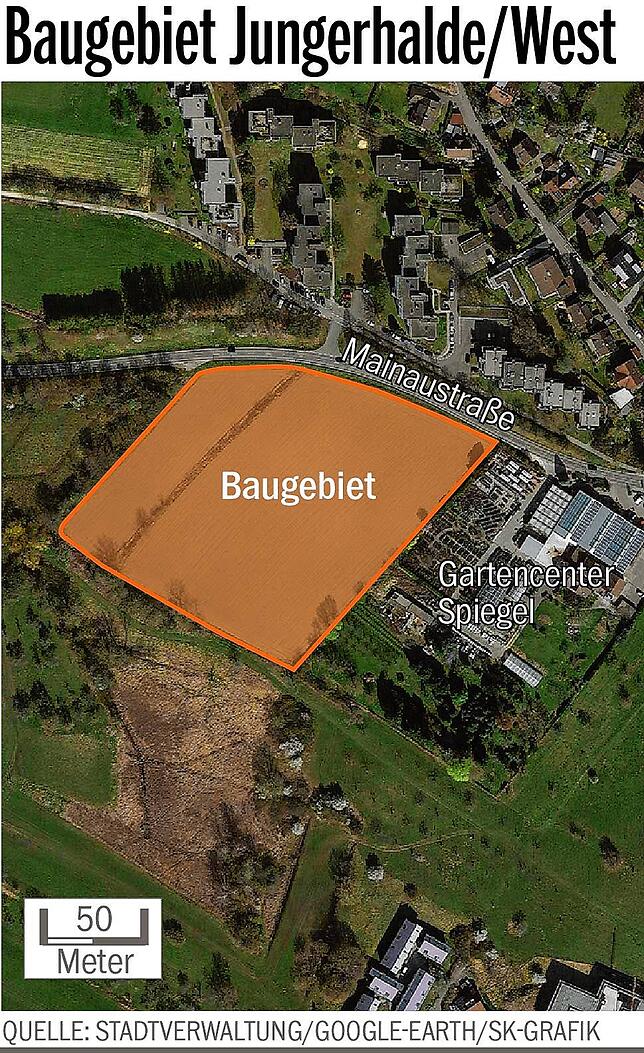 Bild 1: Ist der Streit um das Neubaugebiet Jungerhalde bald beigelegt? Die Stadtverwaltung will die Bürger nun aktiv in die Planung mit einbeziehen