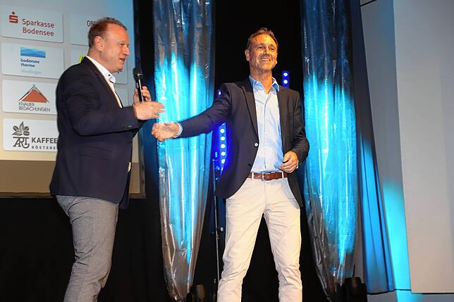 OB Jan Zeitler und Organisator Michael Gut.