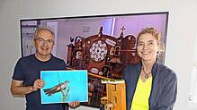 Die komplette Sanierung des Deutschen Uhrenmuseums in Furtwangen ist im Gange, aber die Mitarbeiter wie Johannes Graf und Eva Renz sind ...