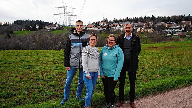 (von links) Thomas Bächle, Sarah Schenkewitz, Kathrin Waßmer-Zimmermann und Rainer Weiß vom Bürgerverein in Egg, kümmern sich um das ...