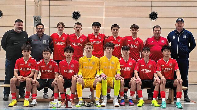 Futsalmeister der B-Junioren: Dank der Schützenhilfe durch die SG FC Wehr/Bergalingen, die den FSV Rheinfelden beim 2:2 bremsten, ...
