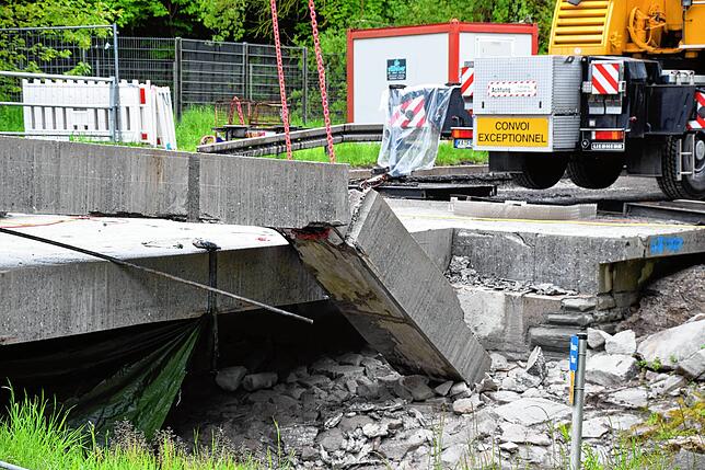 Beim zweiten Teil drohte zwar, ein abbrechendes Stück abzustürzen...