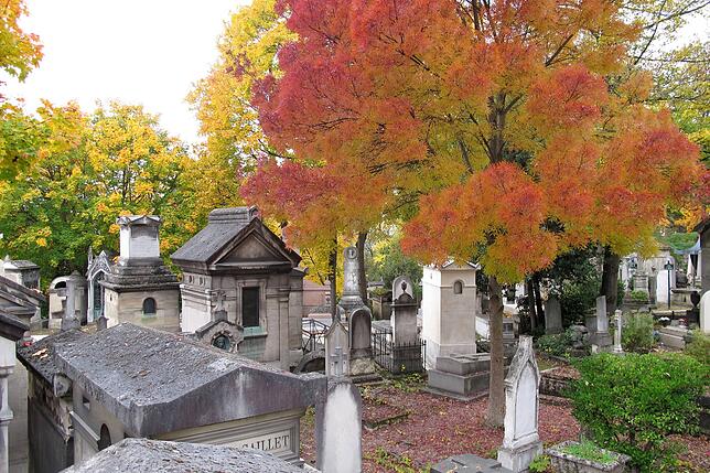 Der Friedhof von Père-Lachaise in Paris.