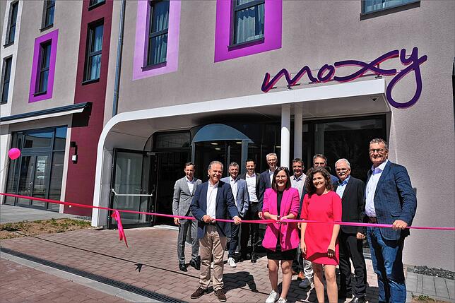 Das Hotel Moxy in Simmern wurde von Christian Buer (rechts) und seiner Beratungfirma Nemis Hotels auf den Weg gebracht. Moxy ist eine ...