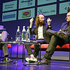 Felix Hummel (Mitte) und Sascha Lobo (rechts) im Gespräch mit Jörg-Peter Rau, Mitglied der SÜDKURIER-Chefredaktion, beim achten ...