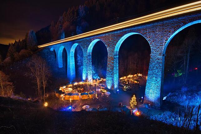 Weihnachtsmarkt in der Ravennaschlucht
