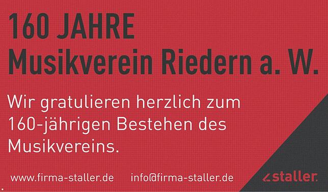 Bild 2: 160 Jahre MV Riedern a.W. : Vier Tage wird mit viel Musik gefeiert