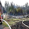 Fast auf den Tag genau vor einem Jahr brannte der Wald bei Hubertshofen. Vom Feuer betroffen war ein Fläche von 500 bis 700 Quadratmeter.