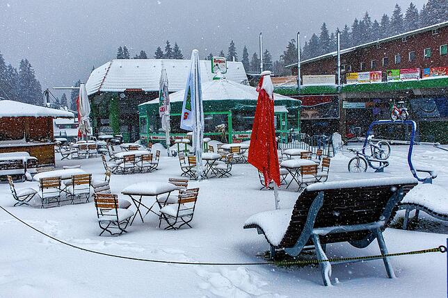 Bild 14: Bilder vom ersten Schnee auf dem Feldberg &ndash; neue Woche wird wechselhaft