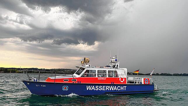 Die Wasserwacht Lindau – hier ein Symbolbild – war unter anderem mit dem Motorrettungsboot „Seewolf“ im Einsatz.