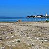 Der Mündungsbereich der Rotach in Friedrichshafen bei einem Bodenseepegelstand von 3,43 Meter am 2. Juli 2025. Das Jahr ist bisher von ...