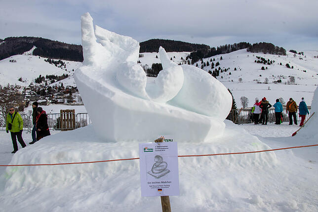 Bild 9: Das sind die Künstler und ihre Schneeskulpturen