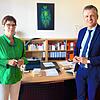 Annegret Kramp-Karrenbauer und Thorsten Frei treffen sich in Berlin, um über den Truppenübungsplatz Donaueschingen zu sprechen.