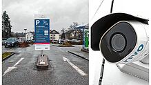 Wer den Parkplatz am Klinikum Donaueschingen nutzt, wird von Kameras beobachtet und die Kennzeichen für die Gebührenabrechnung gespeichert.