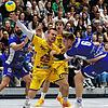 Zwei Spiele vor Saisonende belegt der TuS Steißlingen (links Niklas Ruß, rechts Florian Riegler) den ersten Platz. Die HSG Konstanz II ...