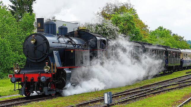Beim Fest der SNB wird es viele Dampfbahnfahrten geben. Unser Bild zeigt eine Dampflok Eb 3/5.
