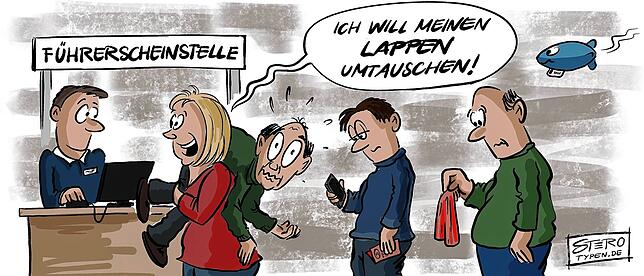 Bild 40: Die Karikatur der Woche: Reagenz verwechselt?