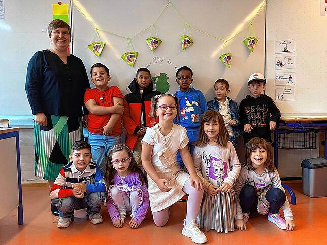 Jetzt geht‘s los – für Klassenlehrerin Bianca Hauser und zehn Jungen und Mädchen.
