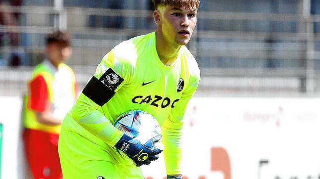 Niklas Sauter, hier beim Spiel des SC Freiburg II gegen Erzgebirge Aue.