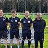Drei Neue im Kader: (von links): Yannick Chamaillard (Trainer), Neuzugänge: Philipp King, Elias Bauer, Martin Wieczorek, Enrique Blanco ...