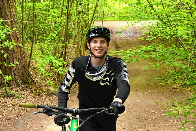 Dominik Kreische ist ein begeisterter Mountainbiker.