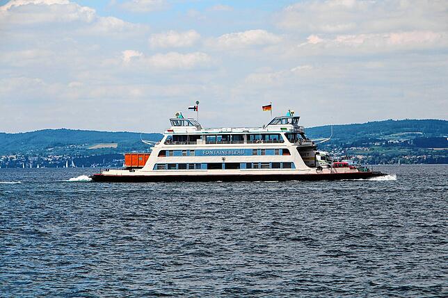 (Archivbild) Sie wird nicht mehr zwischen Konstanz und Meersburg zu sehen sein: Die Fähre „Fontainebleau“ ist nicht mehr im ...