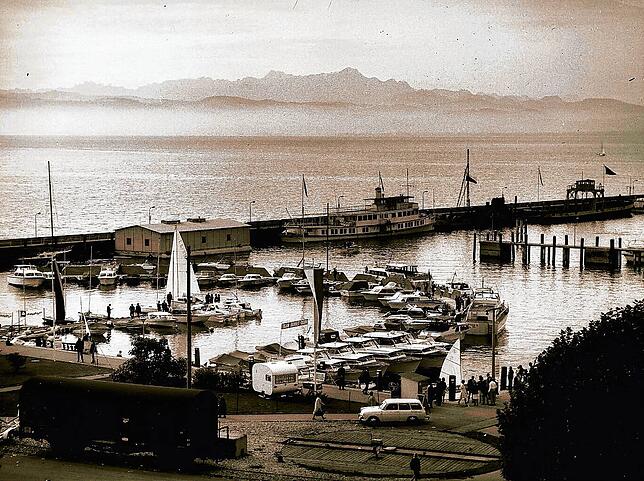 Vermutlich 1962: Der Vorführhafen war bis 1991 einmalig in Deutschland.