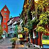 Die Meersburger Altstadt besticht durch ihre wunderschönen Gassen und Fachwerkhäuser.