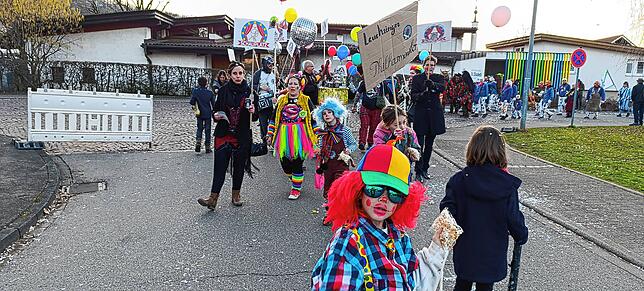 Bild 14: So schön war die gemeinsame Straßenfasnet in Oberlauchringen