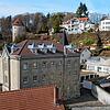 Die Fischerhäuservorstadt: Ein Blick vom Turm der Auferstehungskirche offenbart die gemischte Bebauung rund um das monumentale ehemalige ...
