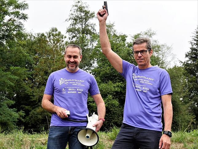 Die Chef-Organisatoren: Günter Schönauer und Kurt Wymann.