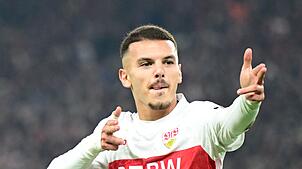 Bouanani erzielte per Heber seinen ersten Pflichtspieltreffer für den VfB.